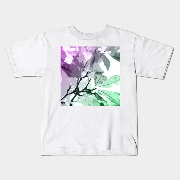 Autumn colors, leaves #oil #on #canvas 6 Kids T-Shirt by B&K